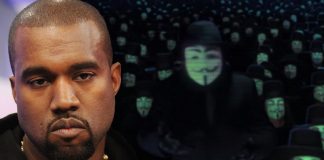 Kanye West menacé par le groupe de hackers Anonymous !