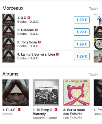 Booba fait un carton sur iTunes avec D.U.C