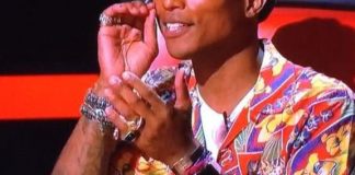 Pharrell Willams s’affiche avec son « Apple Watch » à 10 000 $ !