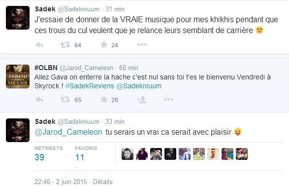 Nouveau clash entre Jarod & Sadek !