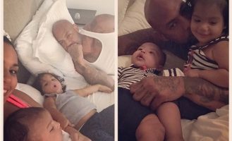 Booba en mode papa poule avec ses enfants !