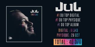 JUL : Numéro 1 du TOP ALBUM avec « EMOTIONS »