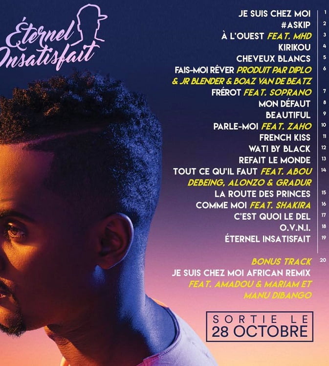 Black M invite Shakira, Diplo, Gradur, Alonzo et Soprano sur son
album !