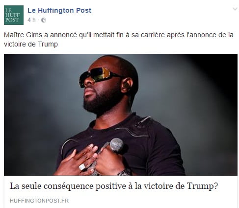 Maitre Gims moqué après son annonce d'arrêter la musique à cause de Donald Trump !
