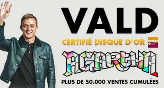 Vald : son album Agartha est Disque D’Or !