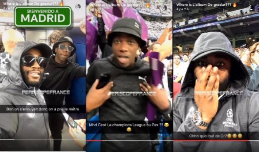 Gradur et MHD à Madrid pour le match de Ligue Des Champions ! (Vidéo)