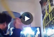 Mohamed Henni explose sa télé à coups de batte après la défaite de l’OM