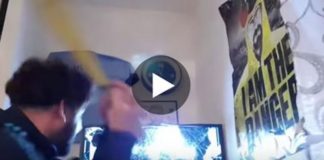 Mohamed Henni explose sa télé à coups de batte après la défaite de l’OM