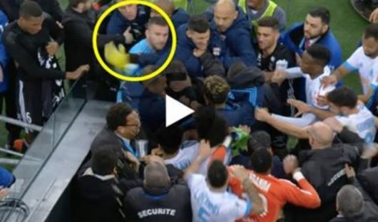 Anthony Lopes frappe violemment un dirigeant Marseillais après OM-OL (Vidéo)