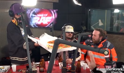 Lorenzo invite un livreur de pizza à chanter sur Skyrock !