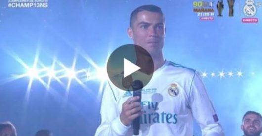 La scène fabuleuse entre Cristiano Ronaldo et le fans du Real lors de son discours 
