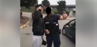 Vald fait un selfie joint à la main avec un policier !