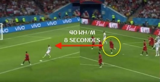 Cristiano Ronaldo : son sprint impressionnant à 40 km/h contre l'Espagne ! (Vidéo)