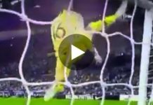 Quand Alphonse Areola touche avec son pied la barre transversale ! (Vidéo)