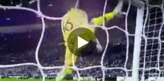 Quand Alphonse Areola touche avec son pied la barre transversale ! (Vidéo)