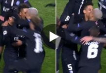 PSG : Mbappé et Kehrer s’embrassent pour célébrer le but de Marquinhos face à Belgrade