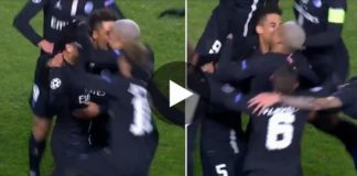 PSG : Mbappé et Kehrer s’embrassent pour célébrer le but de Marquinhos face à Belgrade