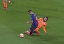 Barça vs OL : sur le penalty imaginaire de Suarez , l’UEFA avoue un bug de la VAR