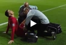 Cristiano Ronaldo se blesse avec le Portugal ! (Vidéo)