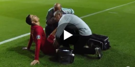 Cristiano Ronaldo se blesse avec Portugal ! (Vidéo)