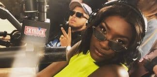 Aya Nakamura avec Hamza à Skyrock pour interpréter Dale x Love therapy