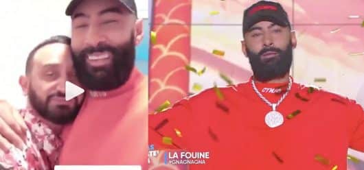 La Fouine avec Cyril Hanouna dans les coulisses de TPMP après son live dans l'émission (Vidéo)