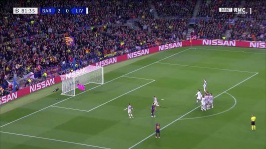 Lionel Messi : son superbe coup franc face à Liverpool (Vidéo)
