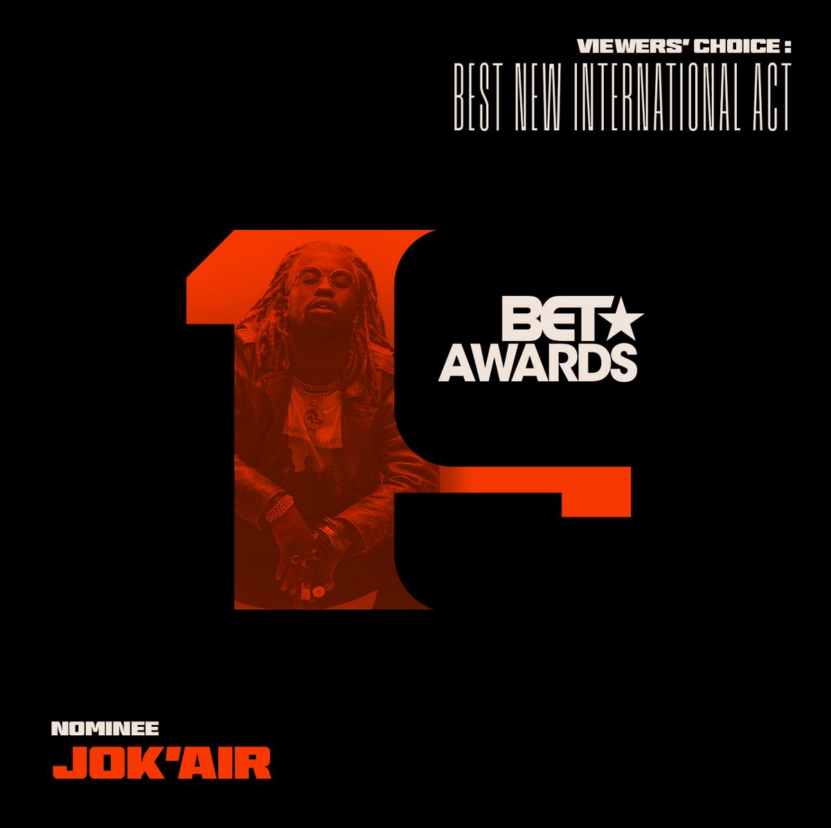 Jok'Air nommé aux BET Awards 2019 aux côtés de Aya Nakamura et Dosseh !