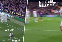 Quand Virgil van Dijk demande à l’aide pour arrêter Lionel Messi ! (Vidéo)