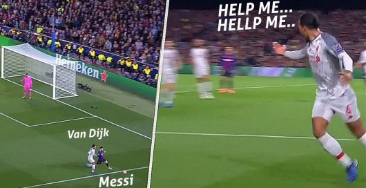 Quand Virgil van Dijk demande à l'aide pour arrêter Lionel Messi ! (Vidéo)