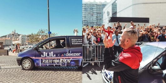 Jul : après les Uber PNL, le Marseillais envahit la France avec des centaines de Twingo à son effigie 