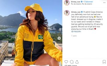 Kinsey Wolanski, la streakeuse de la Ligue de Champions arrêtée au Brésil !