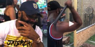Kaaris : en attendant l’octogone avec Booba, il s’entraîne à un impressionnant lancé de hache !