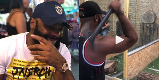 Kaaris : en attendant l'octogone avec Booba, il s’entraîne à un impressionnant lancé de hache !