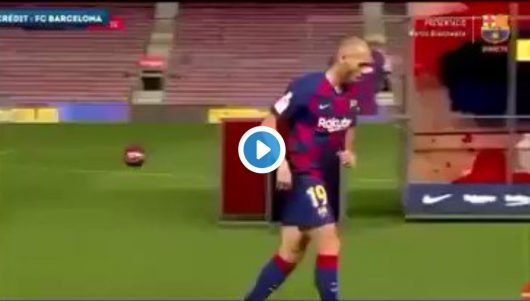 Braithwaite : son geste technique raté lors de sa présentation au Barca