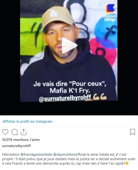 Rohff aurait dû participer à la série « Validé », il confie la raison de son absence !