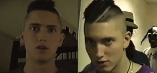 Eminem méconnaissable mais déjà monstrueux dans des anciennes vidéos d'archive de 1992