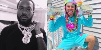 6ix9ine reproche à Meek Mill de ne pas être allé dans la rue manifester contre les violences policières