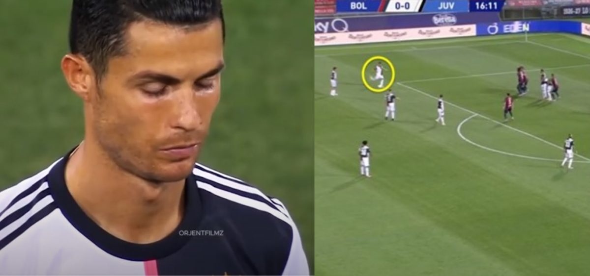 Quand Cristiano Ronaldo tire le pire coup franc de l'année face à Bologne