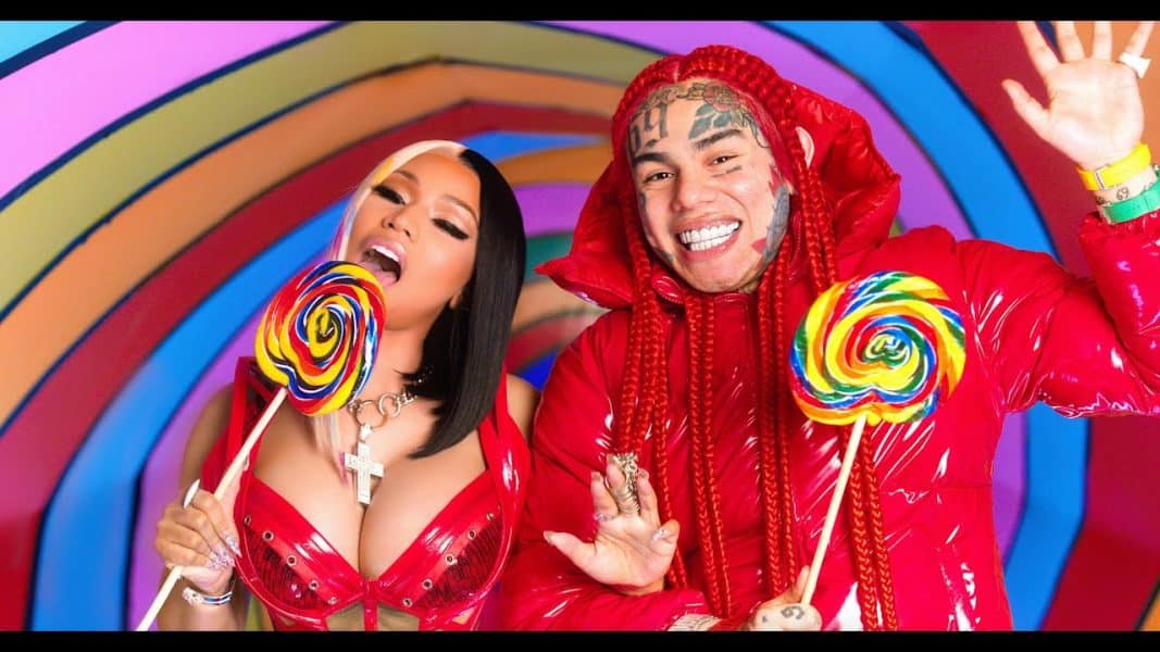 6ix9ine et Nicki Minaj un duo gagnant, ils ont battu le record de vues avec Trollz
