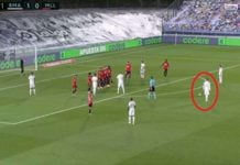 Sergio Ramos marque un superbe coup franc magistralement tiré pour un défenseur (Vidéo)