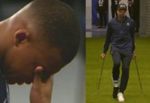 Mbappé en larmes après sa terrible blessure sur un violent tacle de Perrin