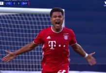 Gnabry : son magnifique but pour l’ouverture du score du Bayern face à Lyon (Vidéo)