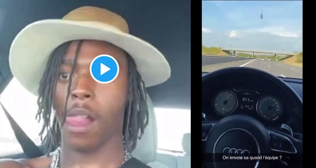 Koba LaD : A plus de 210 km/h sur l’autoroute, il balance un inédit (Vidéo)