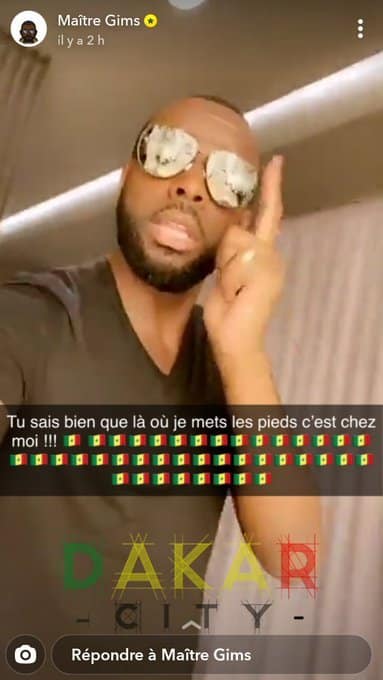 Gims : sa géniale réponse subliminal aux attaques de Booba en direct du Sénégal