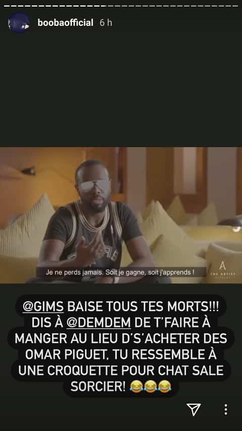 Gims méchamment pris à partie par Booba pour ses conseils de coach musical 