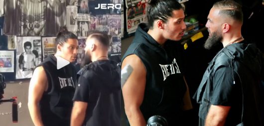 Hatik et Médine qui s’affrontent sur un tournage, c'est pour le clip Grand Dla Tess