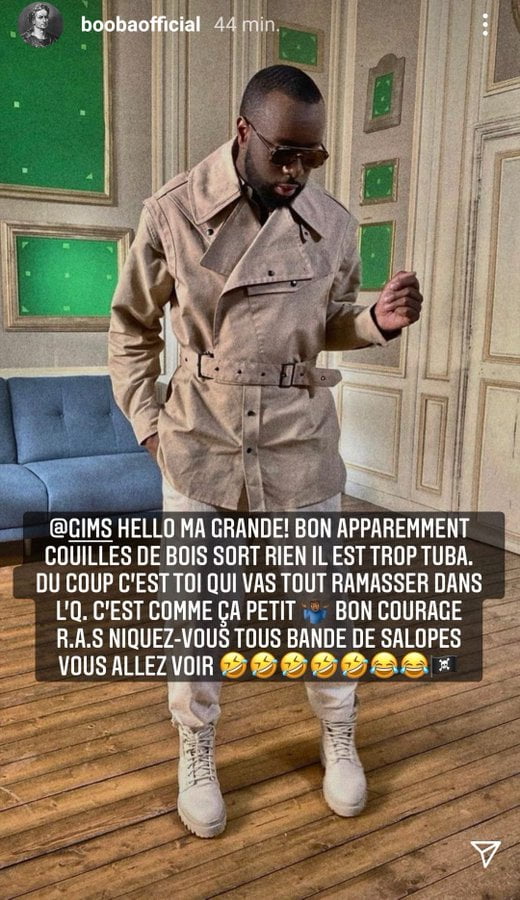 Booba va sortir son nouvel album le même jour que Gims !