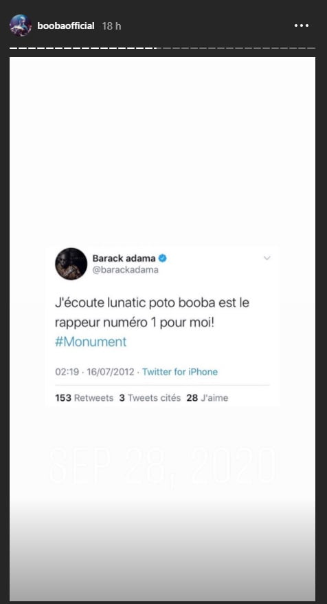 Booba révèle des tweets compromettants de Barack Adama pour l'humilier,