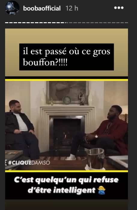 Booba relance brutalement les hostilités face à Damso...
